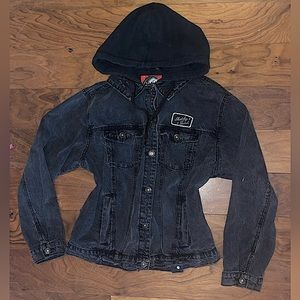Lurking Class Black Good Times Embroidered Denim Jacket